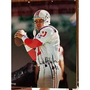 Drew Bledsoe #11 New England Patriots Autographed Photo 8 x 10 inch Framed